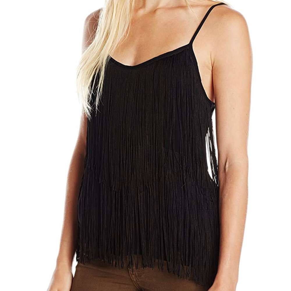 BB Dakota  Marlene Fringe Tank Top S